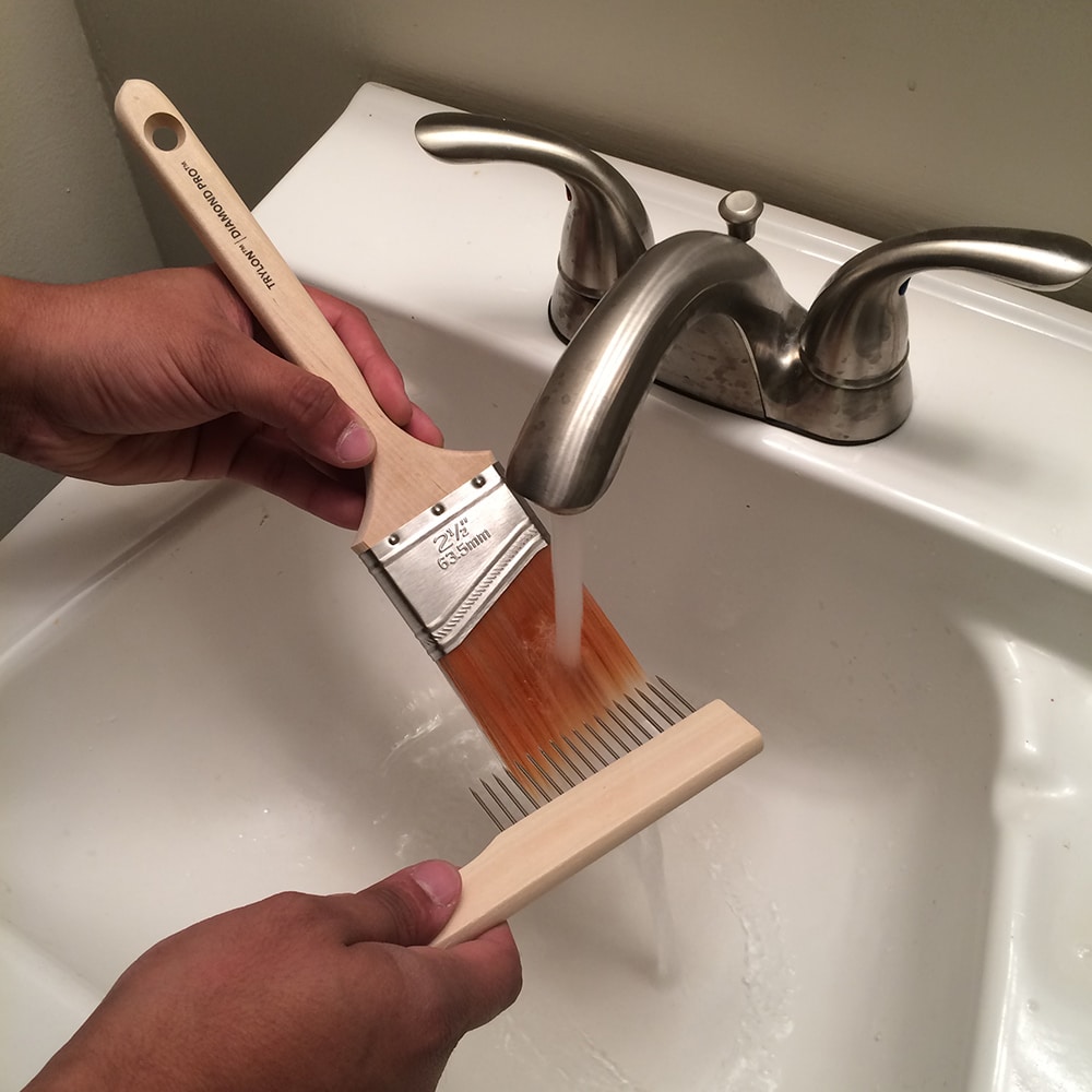 how to clean a paint brush hero