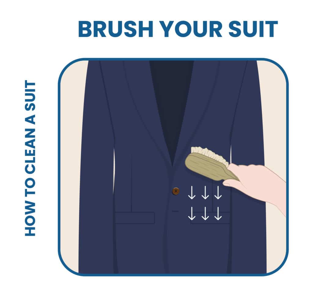how to clean suit and use suit brush 1 1
