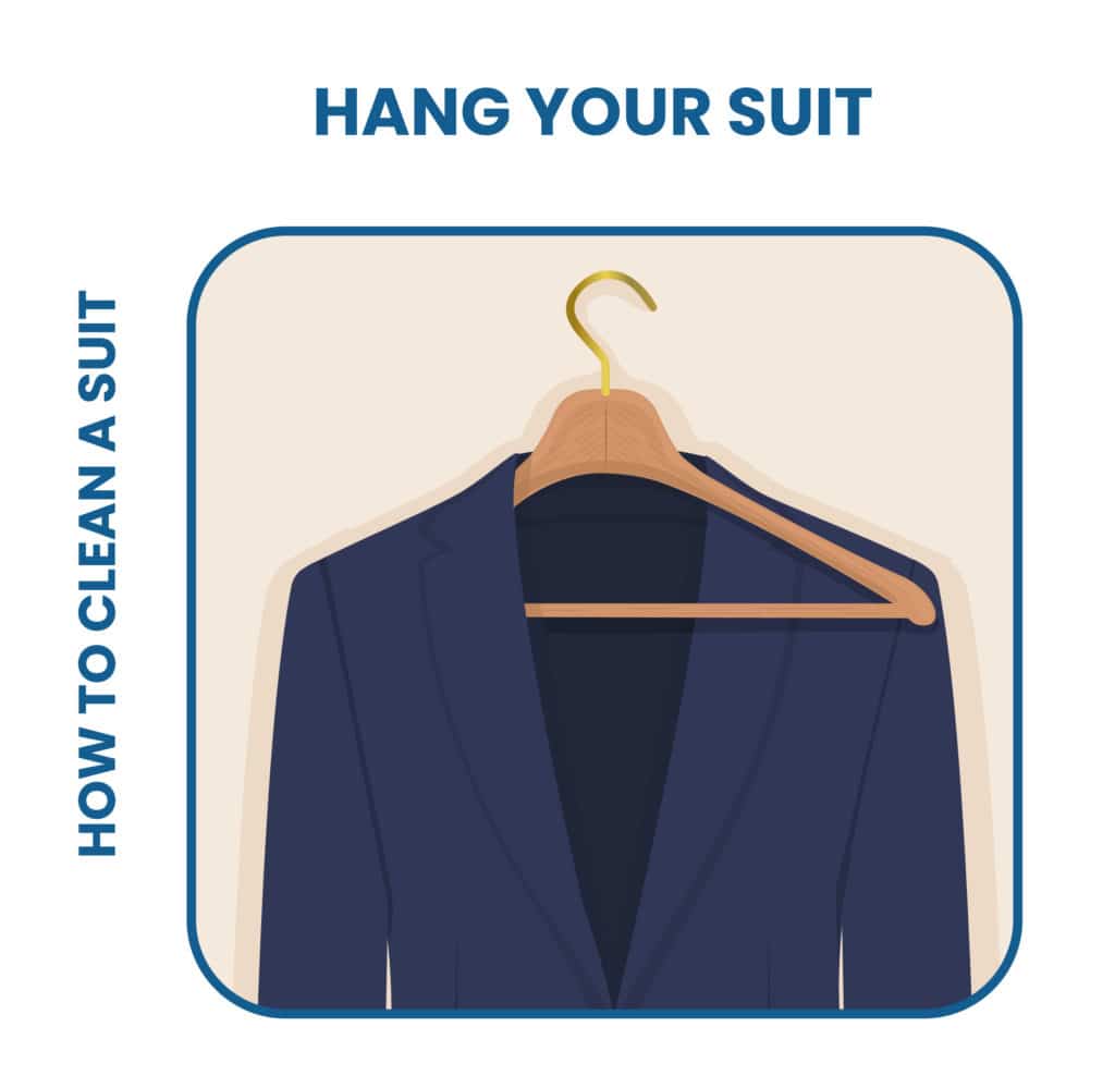 how to hang your suit properly 1