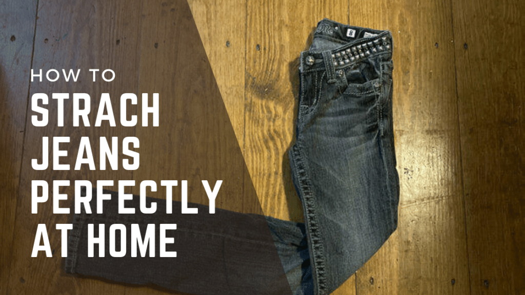 how to strach jeans