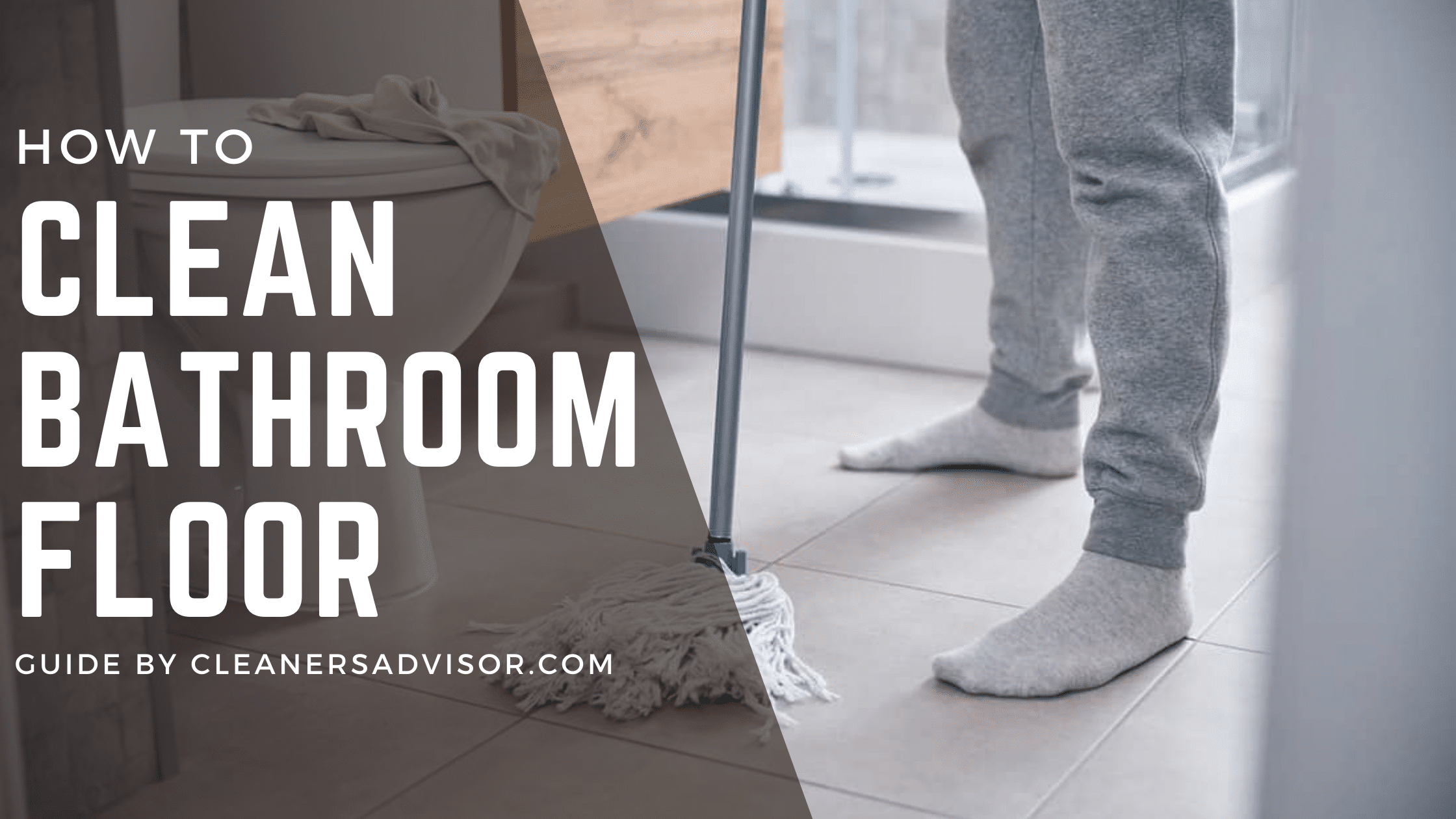 how to clean bathroom floor