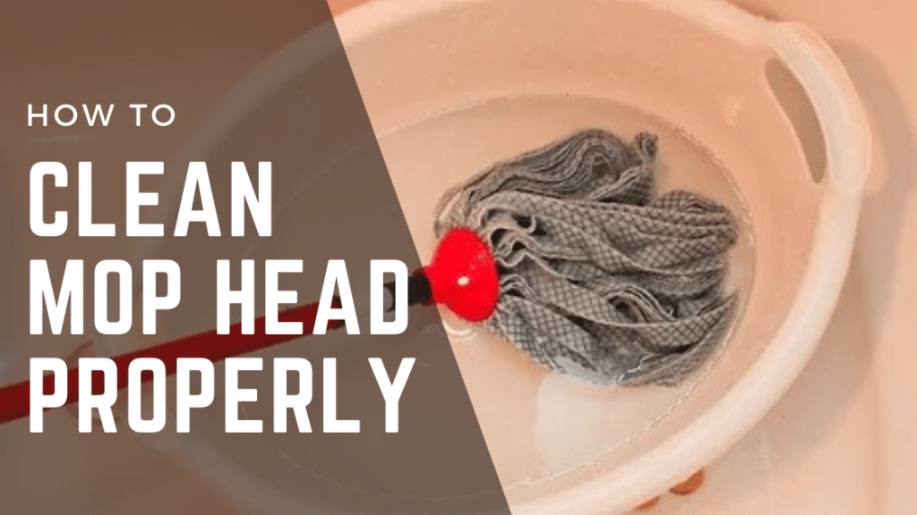 how to clean mop head